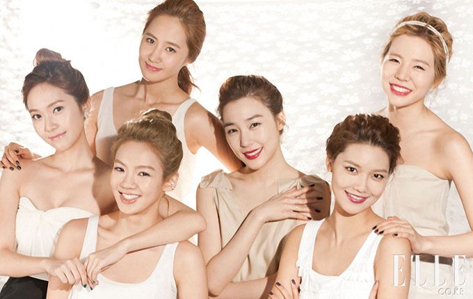 Girls' Generation (SNSD) для ELLE.