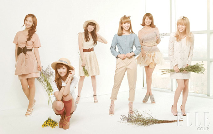 Girls' Generation (SNSD) для ELLE.