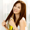 Keiko Kitagawa на рекламных обоях Kanebo.