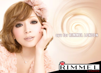 Два лика Ayumi Hamasaki на обоях RIMMEL.