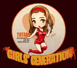 Прелестная мини-версия Girls’ Generation (SNSD). Фан-арт.