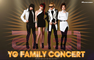 2NE1 на обоях 2010 YG Family Concert.