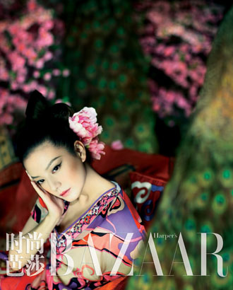 Zhao Wei в новом Harper's Bazaar.