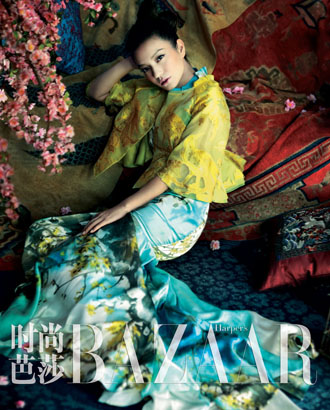 Zhao Wei в новом Harper's Bazaar.