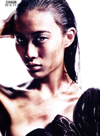 Shu Pei в январском Vogue.