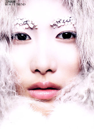 Shu Pei в январском Vogue.