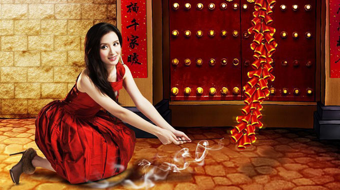 Праздничные открытки с Zhang Meng.